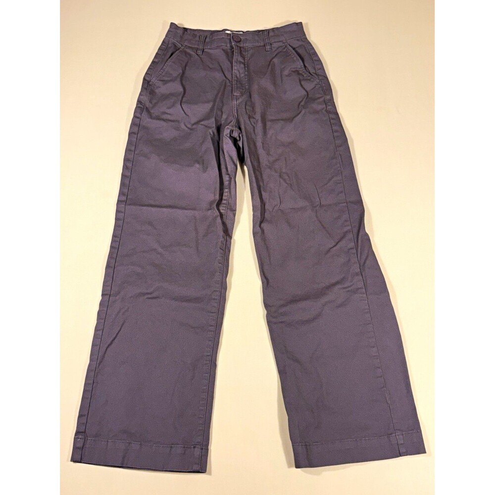 Cotton On Women’s Gray Chino Pants Regular Fit Straight Leg Twill Size 6